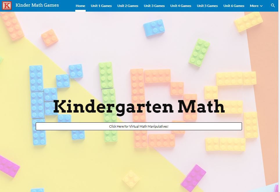 Kindergarten Math Site
